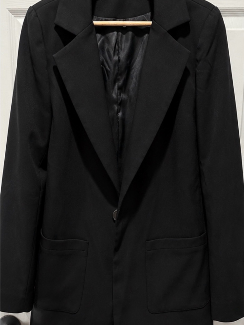 Lands End Classic Black Women's Blazer Jacket - Picture 2 of 2